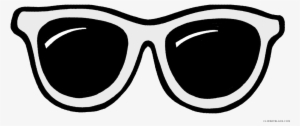 Sun Glasses Svg Transparent Black And White - Clip Art Sunglasses Png #554289