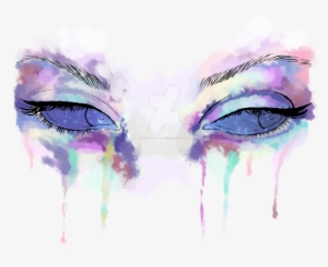 Png Library Eyes By Draculkitten On Deviantart - Galaxy Watercolor #554843