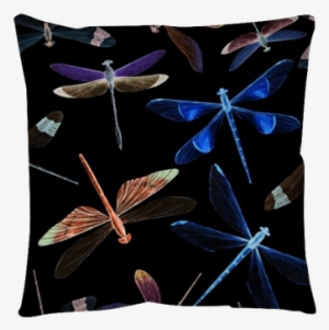 Watercolor Dragonflies Pattern Floor Pillow • Pixers® #555058