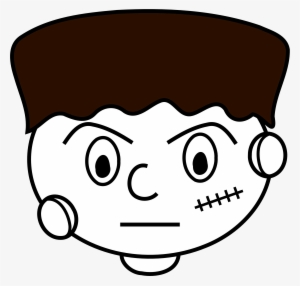 Fangs Cliparts - Black And White Frankenstein Clipart #555158 Fangs Cliparts - Black And White Frankenstein Clipart #555158