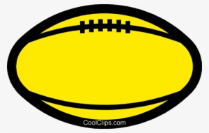 Symbol Of A Rugby Ball Royalty Free Vector Clip Art - Rugby Ball Clip Art #555381