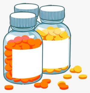 Cartoon Pill Bottle Png - Medicine Log And Journal: Log Your Medicines #557238