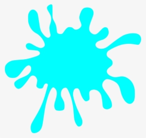 Aqua Paint Splatter Cliparts Msr-7 - Color Splash Clip Art #557324