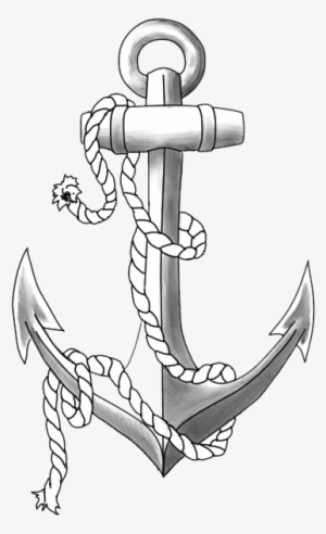 Anchor Clipart Tatoo - Anchor Drawing Png #557325