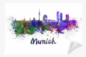 Art Print: Paulrommer's Munich Skyline In Watercolor, #559345