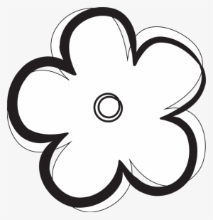 Flower Images Black And White - Flower White Logo Png #559412