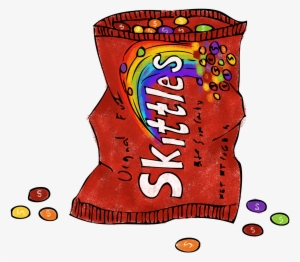 Skittles - Cartoon Bag Of Skittles #559729