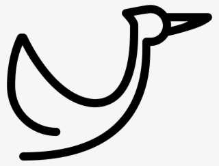 Flying Stork Icon - White Stork #5503450