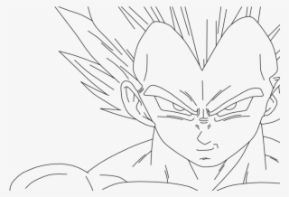 Biker Drawing Sketch - Vegeta With Scouter Drawing #5505589