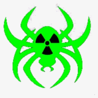 Radioactive Spider Neongreen Cut Image - Green Spider Cartoon #5505706