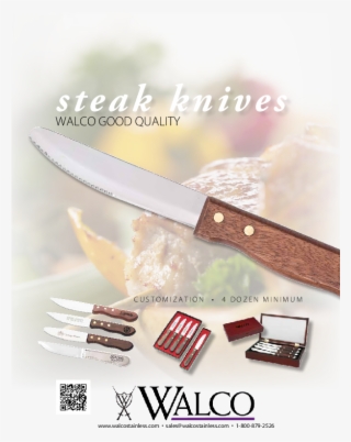 Download Spec Sheet - Walco S2505 7.63" Stainless Steel Frosted Vogue Dinner #5505891