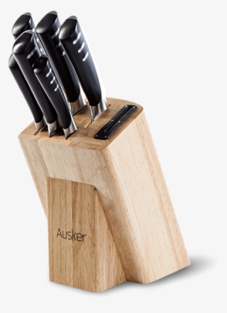 The Stainless Steel Knife Set With Block #5506631