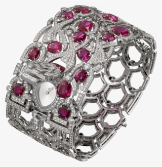 Koinobori High Jewellery Watchquartz Movement, Rhodium-finish - Montre Cartier Haute Joaillerie #5508718