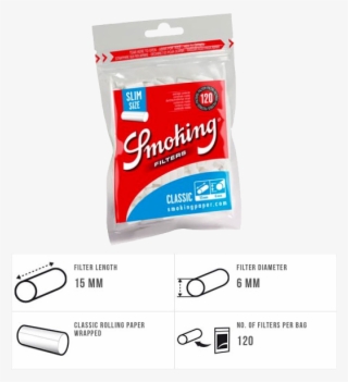 Graphic Transparent Stock Smoking Classic Slim Tips - Smoking Filter #5508931