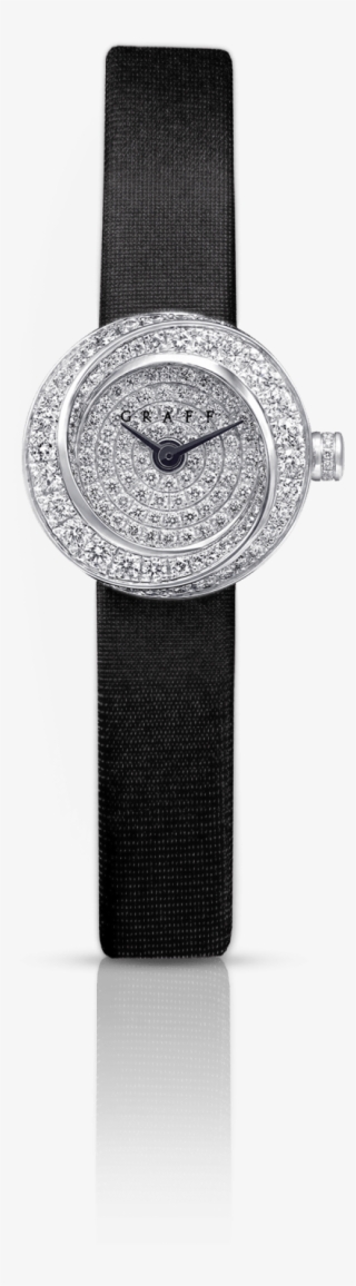 A Graff Ladies' Spiral Diamond Watch With Black Satin - Analog Watch #5508934