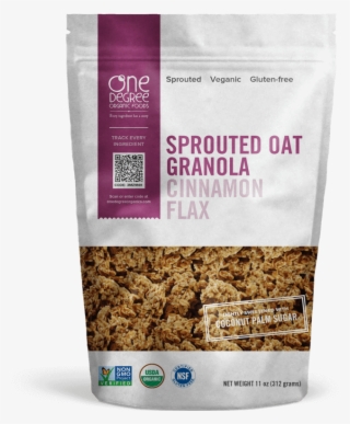 Sprouted Oat Cinnamon Flax Granola, 312g - One Degree Organic Foods Granola, Sprouted Oat, Vanilla #5508990