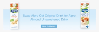 Banana Split - Alpro Almond Roasted Unsweetened Fresh Milk Alternative #5510754