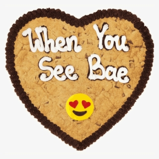 Emoji Heart Heart Milk Choc Single Layer - Cookie #5511307