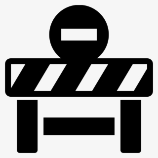 The Universal Road Closure Sign, A Generic Sawhorse - Road Closure Icon #5512540