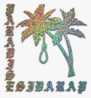 "paradise" / Silver Glitter Vinyl Die-cut - Pelangi #5513479