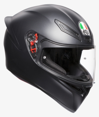 Agv K-1 Matt Black Helmet - Agv K1 Black Matt #5514280