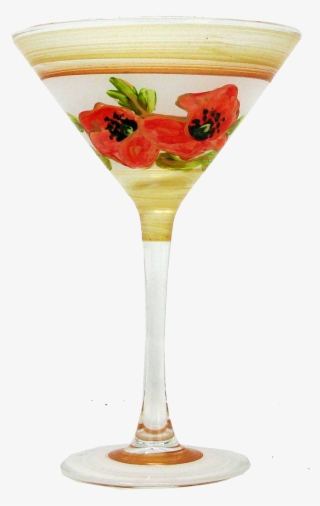 Hermansdorfer Floral Martini 7 Oz. Glass Cocktail Glasses #5517155