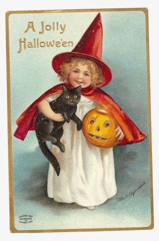 Signed Ellen Clapsaddle Vintage Halloween Postcard - Ellen H Clapsaddle Halloween Postcards #5517607