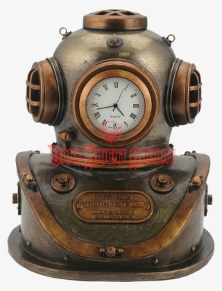 Bronze Copper Diving Helmet Clock #5519461