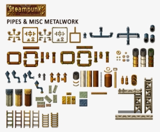 [ Img] - Steampunk Pixel Art Assets #5520289