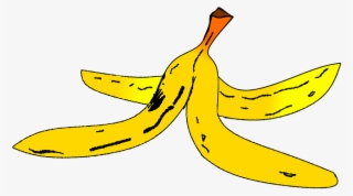 Casca De Banana Png - Banana Drawing Peel Small #5521629