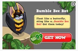 Bumble Bee Bat Modal - Tiny Zoo Friends App Animals #5521979