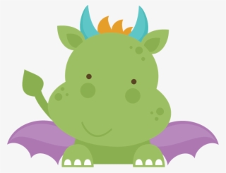 Black And White Stock Dragon Cut File For Scrapbooking - Clip Art Cute Dragon #5524857