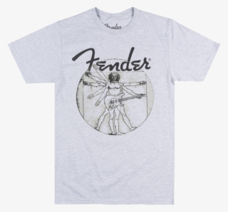 Fender Electric Guitars Vitruvian Man T-shirt Music #5525432