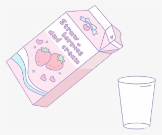 Strawberry Strawberrymilk Aesthetic Pastel Freetoedit - Transparent Strawberry Milk Aesthetic #5526021