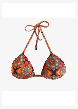 Top Cortininha Frufru Mandalas - Bikini #5531050