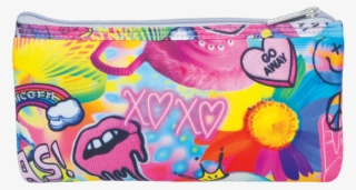Neoprene Psychedelic Collage Pencil Case #5531336