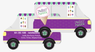 Ice Cream Truck Business Card - Balloon #5531458