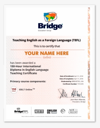 You Can Also Access Your Certificate Online, Where - Tefl Certificate South Africa #5531696