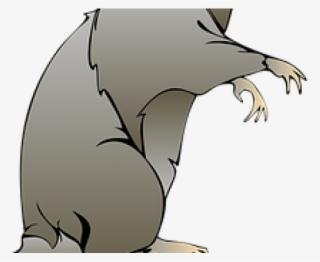 Rodent Clipart Grey Rat - Cute Cartoon Mouse Pillow Case #5532040