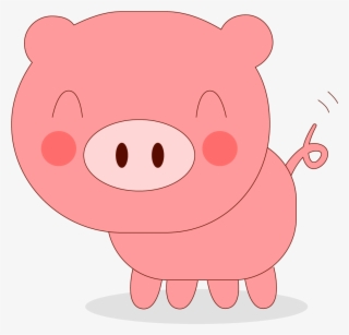 Developed The Game Of Pig In Java Where A Player Competes - Cute Cartoon Pig Png #5533783