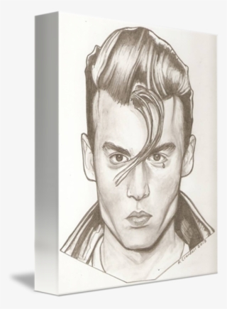 Johnny Depp By Rob Png Black And White Stock - Portrait Drawing Of Johnny Depp #5533988