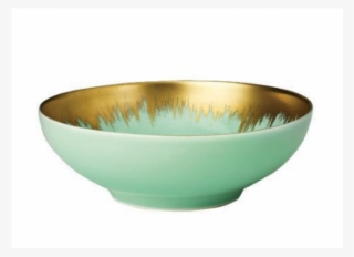 Aura Sea Glass And Gold Brushstroke Cereal Bowl #5534867