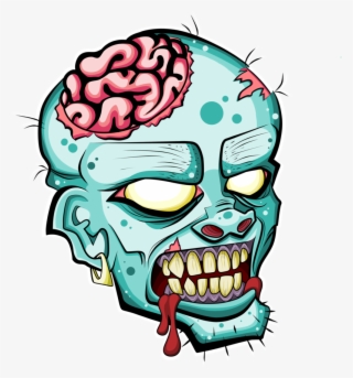 Zombie Head Png - Zombie Drawing Head #5535935