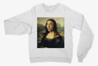 Nicolas Cage As The Mona Lisa ﻿classic Adult Sweatshirt - O Draconian Devil Oh Lame Saint Meaning #5536449