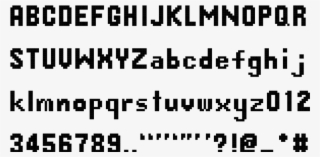 Sega Genesis Font #5537164
