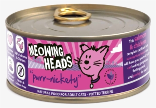 Meowing Heads Purr-nickety Salmon & Chicken Canned - Meowing Heads Purr-nickety Tin (100g) #5538279