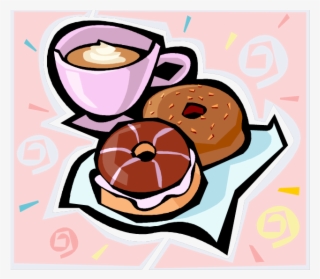 Free Clipart Coffee And Donuts - Breakfast Cartoon #5540963