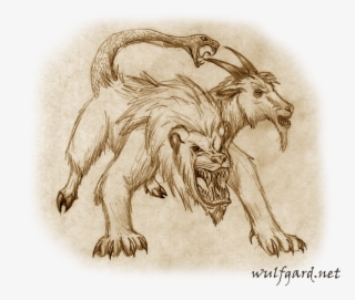 Clipart Black And White Download Chimera Drawing Bellerophon - Chimera Sketches #5542178