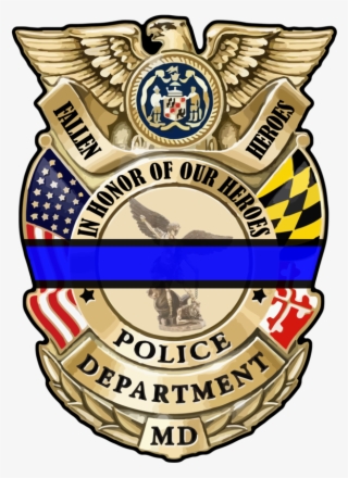 Fallen Maryland Police Fundraiser Decal - Archangel St Michael 10 Inch Bronze And Gold Statue #5543141