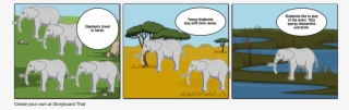 Elephants - Cartoon #5545142 Elephants - Cartoon #5545142